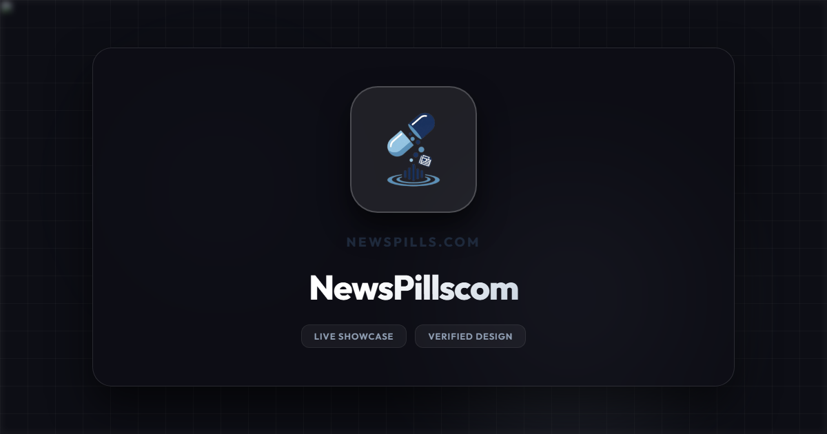 NewsPills Dark Theme Preview