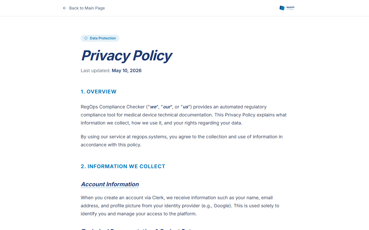 RegOps Compliance Checker screenshot 4