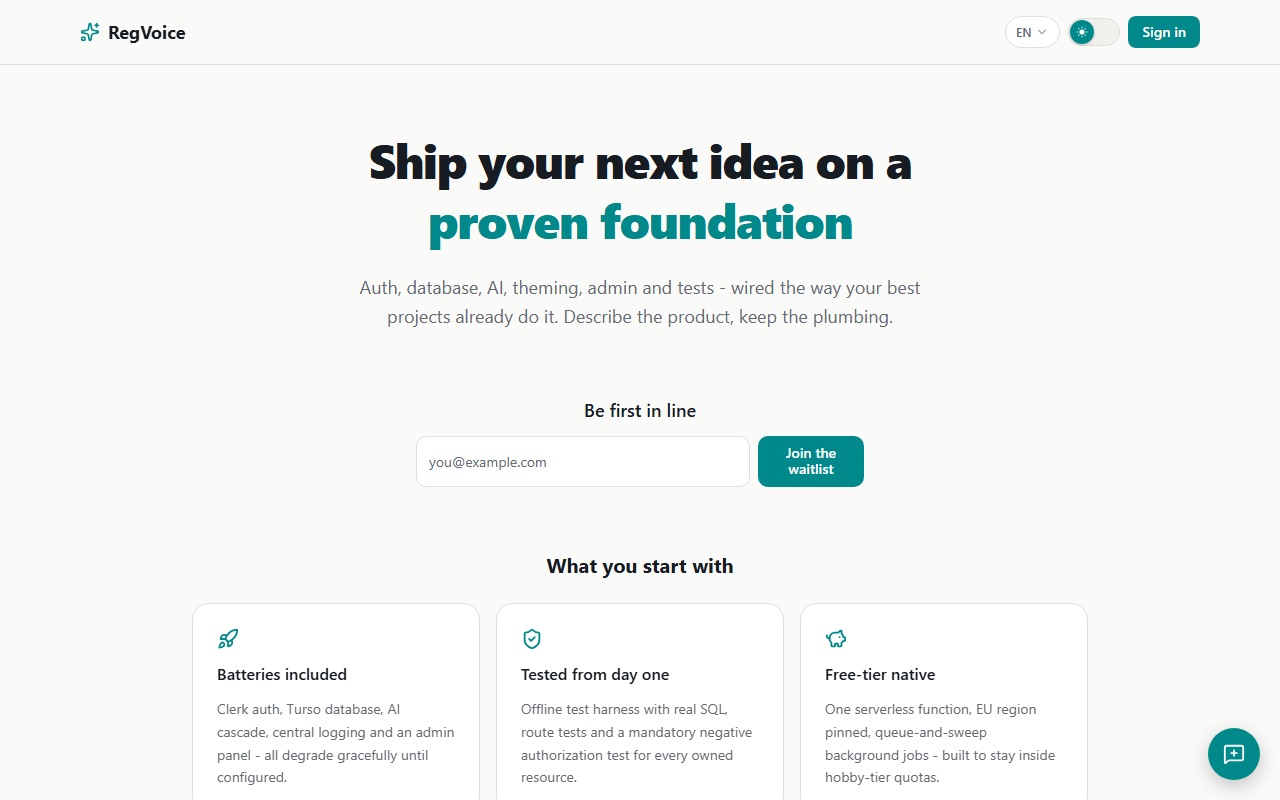 RegVoice screenshot 2