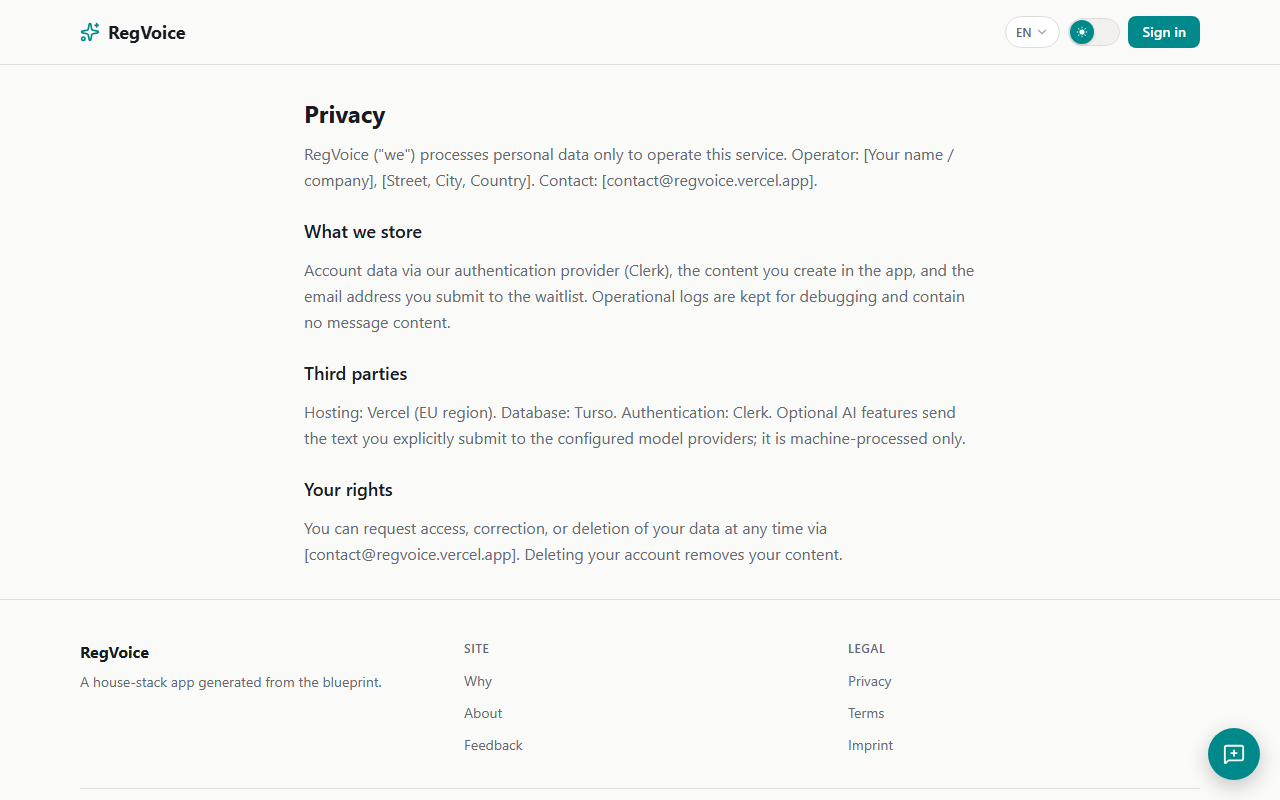 RegVoice screenshot 4