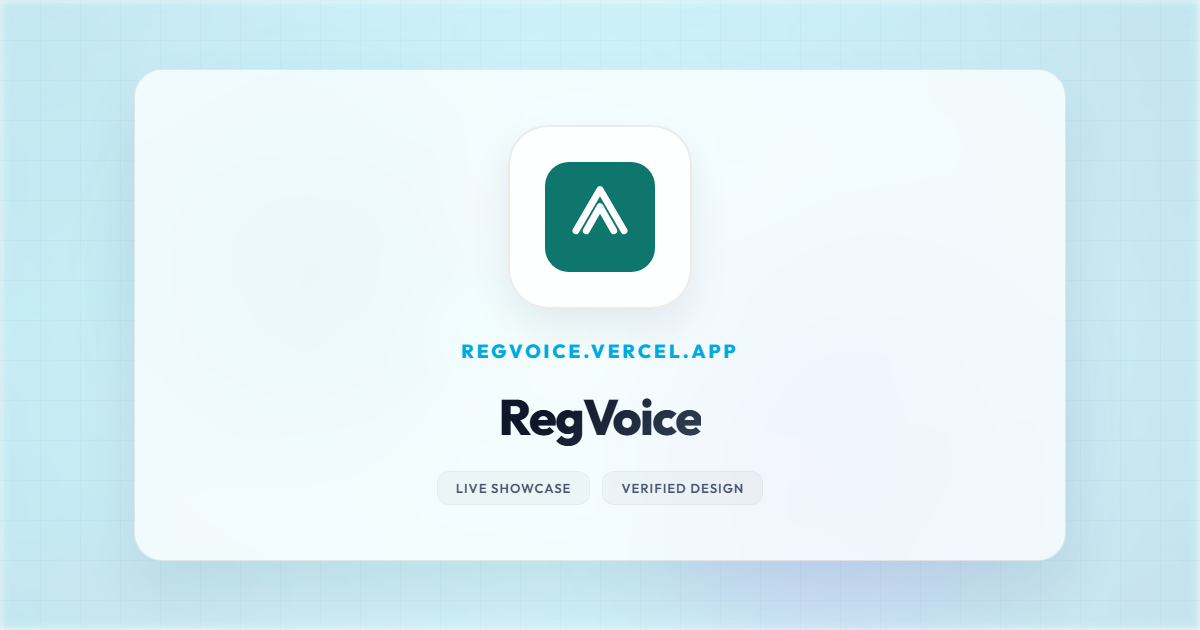 RegVoice Light Theme Preview