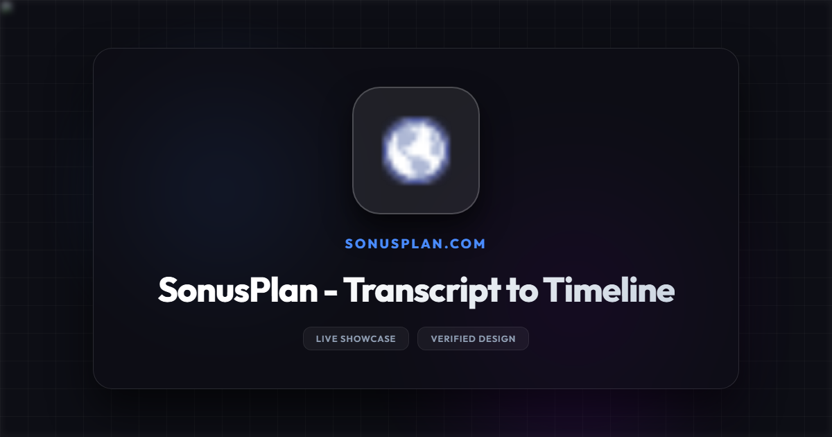 SonusPlan Dark Theme Preview