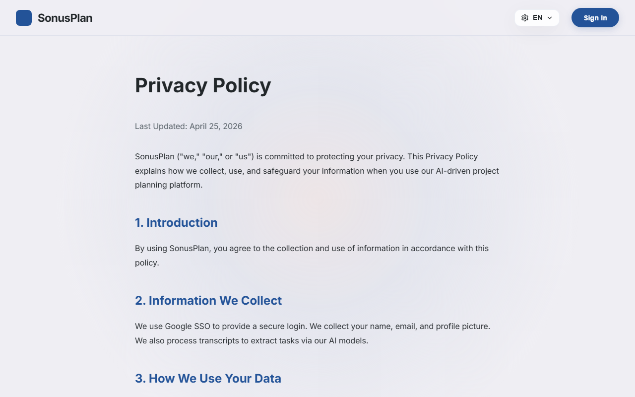 SonusPlan screenshot 3