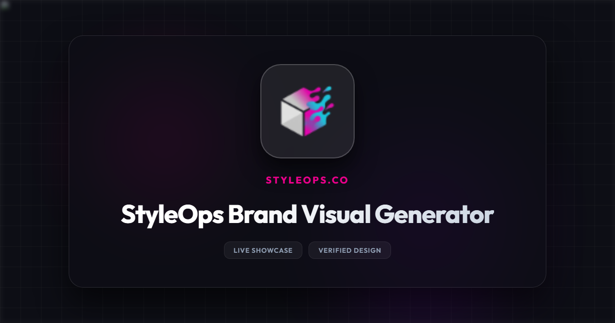 StyleOps Dark Theme Preview